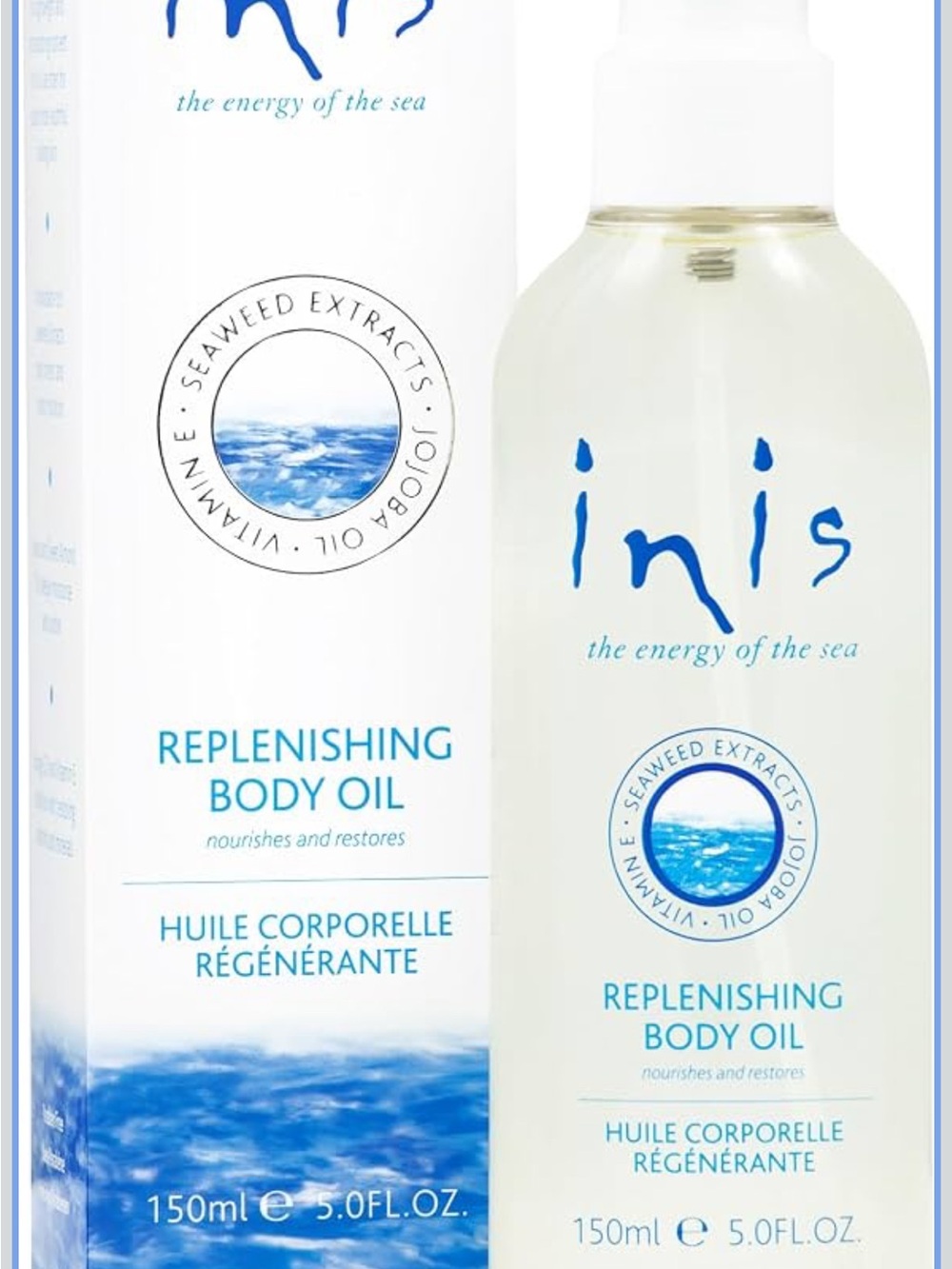 Inis Replenishing Body Oil – White/Clear Nourishing Moisturizer